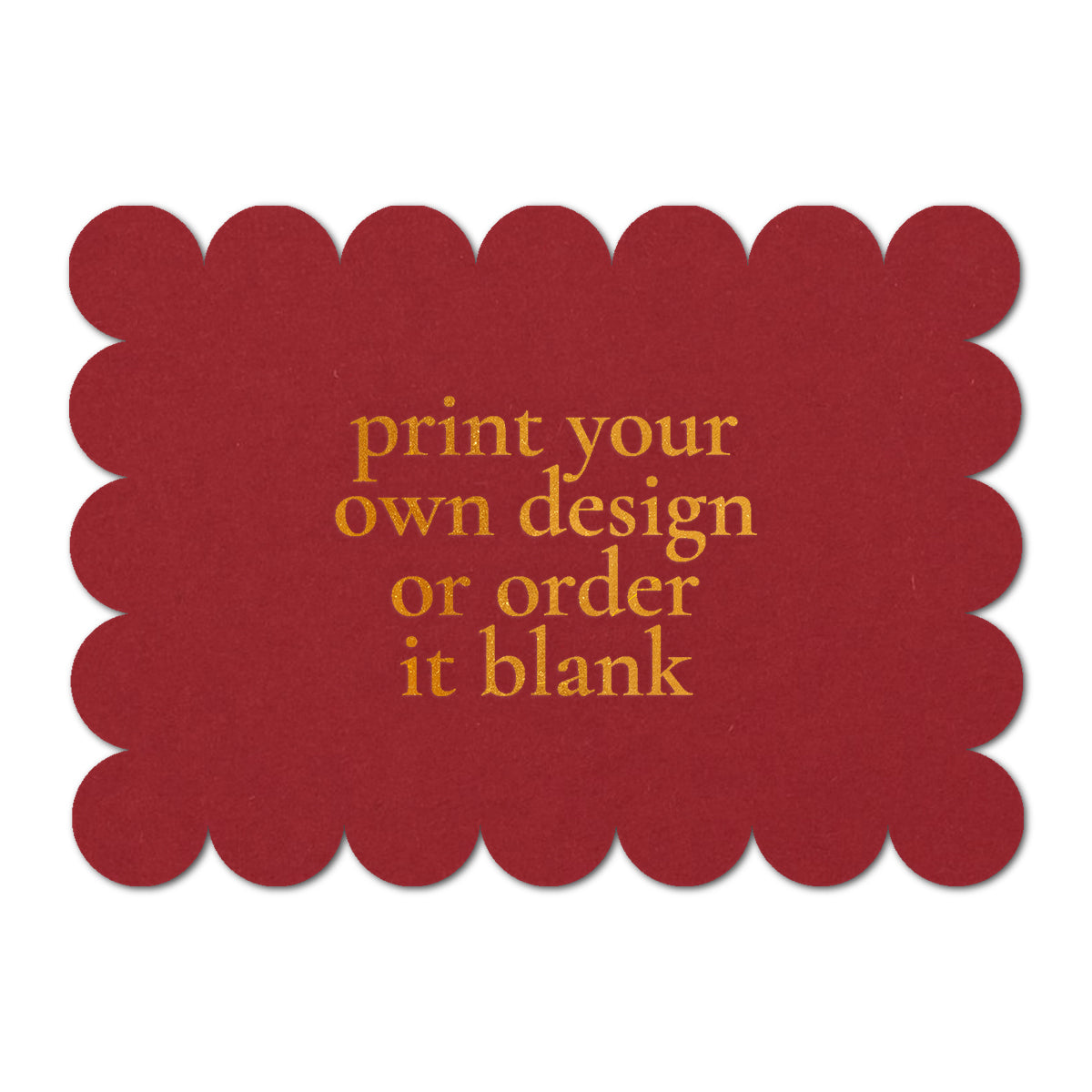 Custom Wedding Prints on Diecut Shaped Cardstock | Shape P50