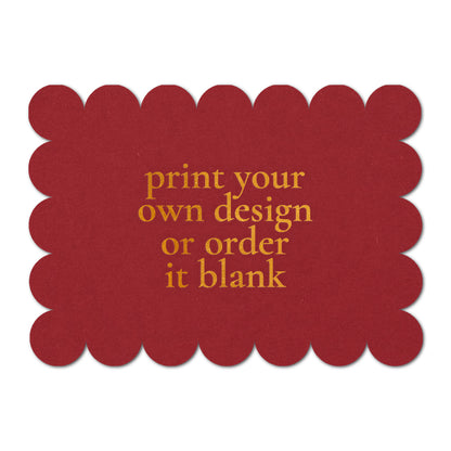 Custom Wedding Prints on Diecut Shaped Cardstock | Shape P50