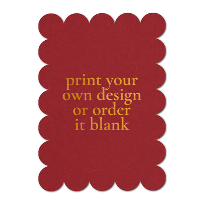 Custom Wedding Prints on Diecut Shaped Cardstock | Shape P50