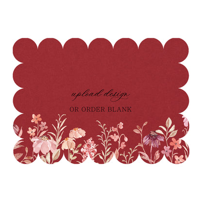 Custom Wedding Prints on Diecut Shaped Cardstock | Shape P50