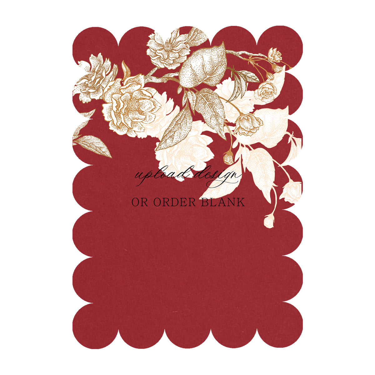 Custom Wedding Prints on Diecut Shaped Cardstock | Shape P50