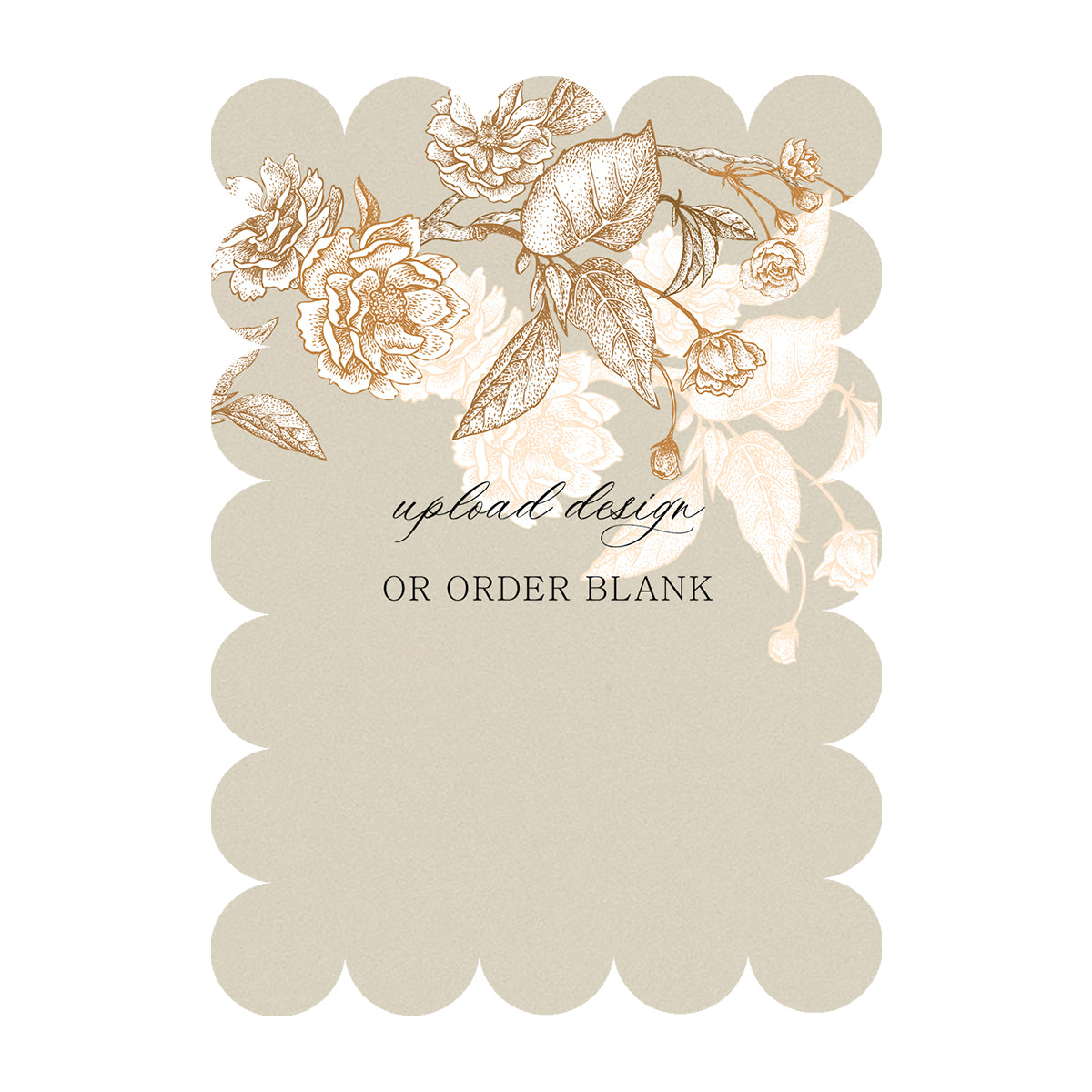 Custom Wedding Prints on Diecut Shaped Cardstock | Shape P50