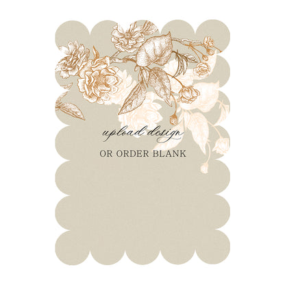 Custom Wedding Prints on Diecut Shaped Cardstock | Shape P50