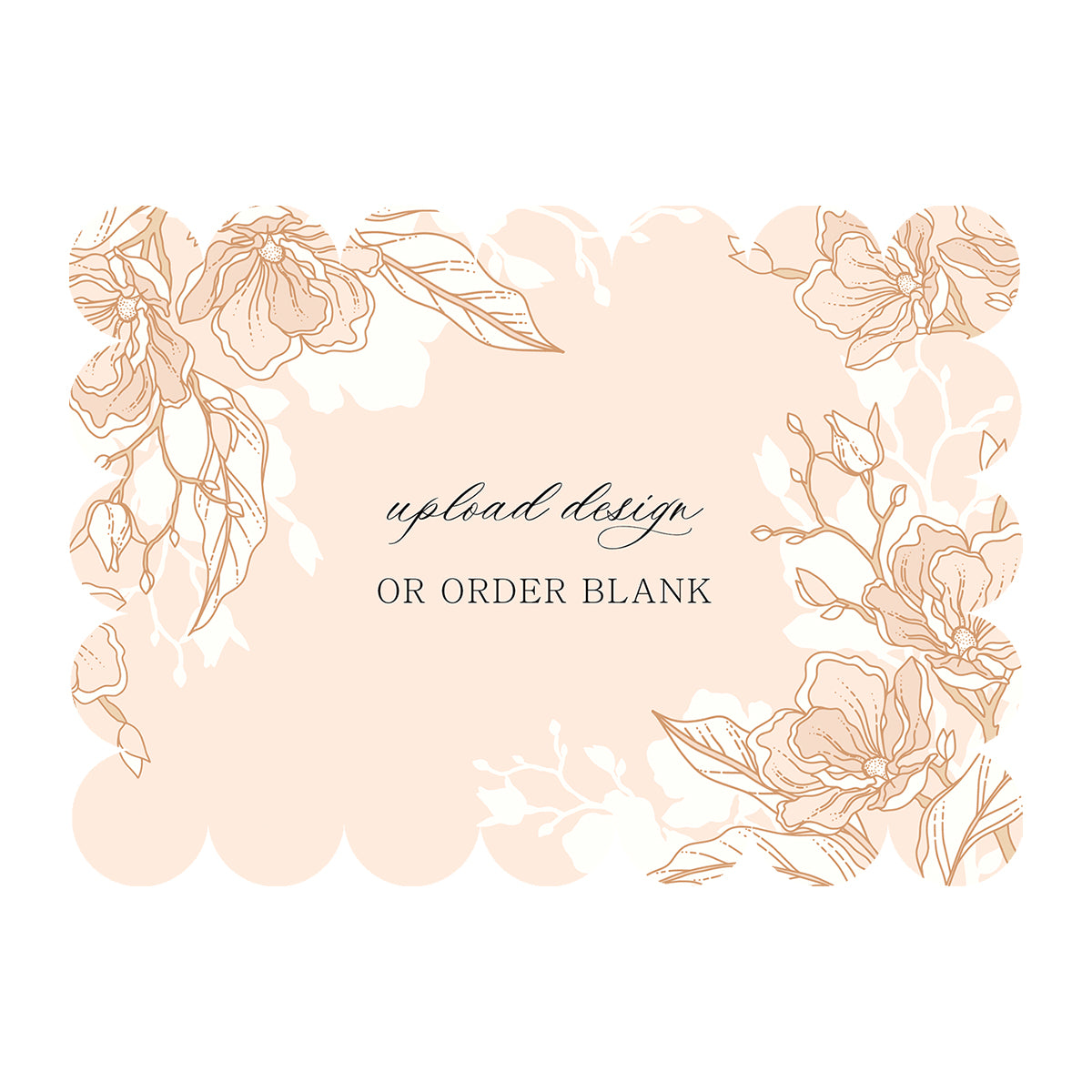 Custom Wedding Prints on Diecut Shaped Cardstock | Shape P50