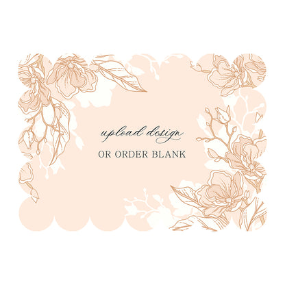Custom Wedding Prints on Diecut Shaped Cardstock | Shape P50