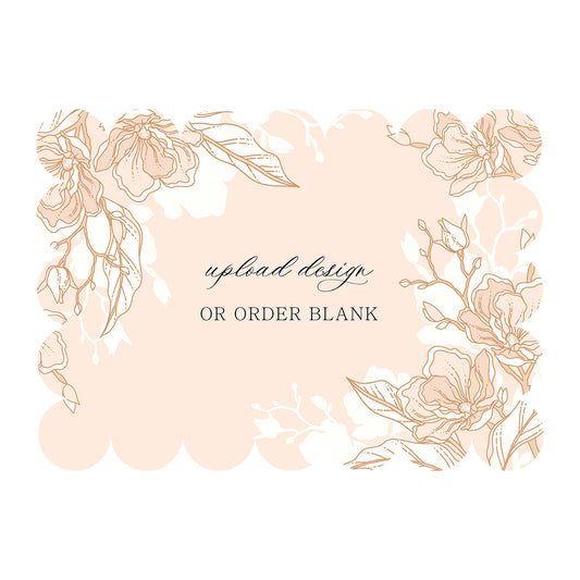 Custom Wedding Prints on Diecut Shaped Cardstock | Shape P50