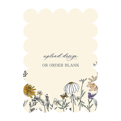 Custom Wedding Prints on Diecut Shaped Cardstock | Shape P50