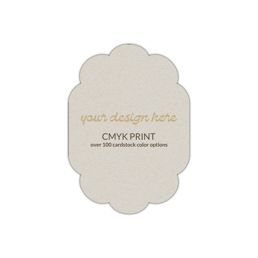 Shape P51 Diecut Card | CMYK Print | 5" x 7"