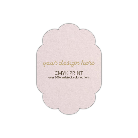 Shape P51 Diecut Card | CMYK Print | 2" x 3.5"
