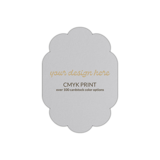 Shape P51 Diecut Card | CMYK Print | 3.5" x 5"