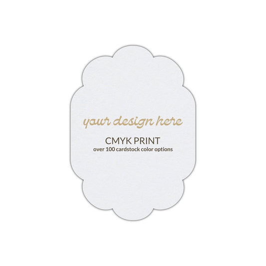 Shape P51 Diecut Card | CMYK Print | 3" x 4"