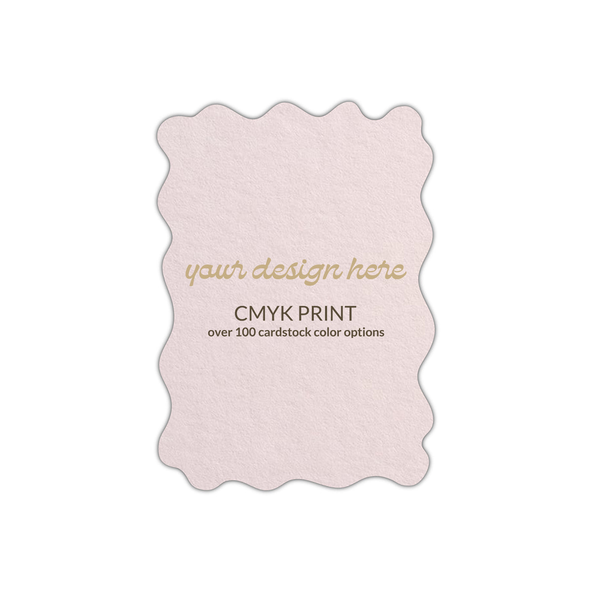 Shape P52 Diecut Card | CMYK Print | 2" x 3"
