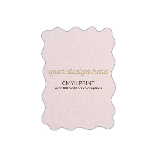 Shape P52 Diecut Card | CMYK Print | 3.5" x 5"