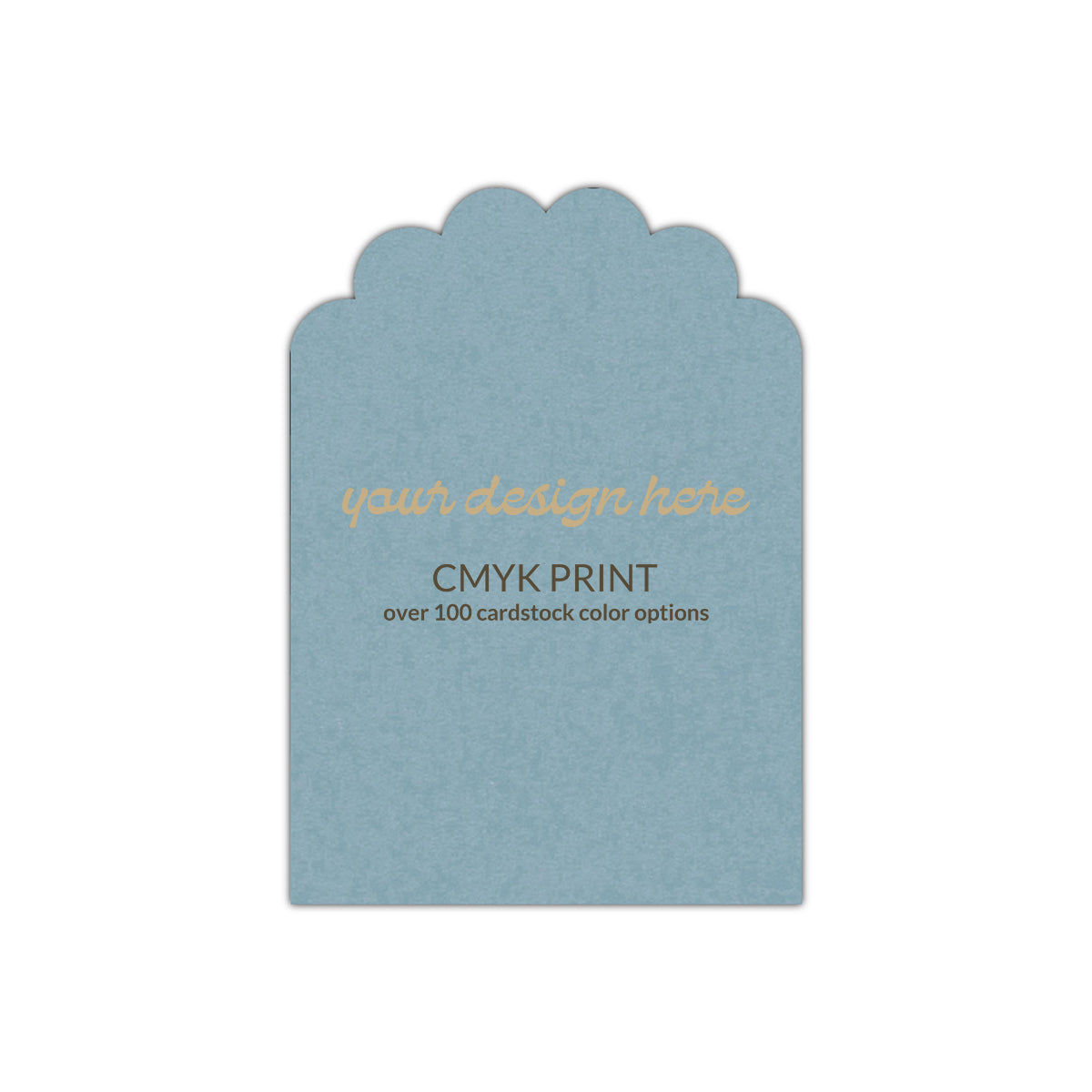 Shape P53 Diecut Card | CMYK Print | 5" x 7"