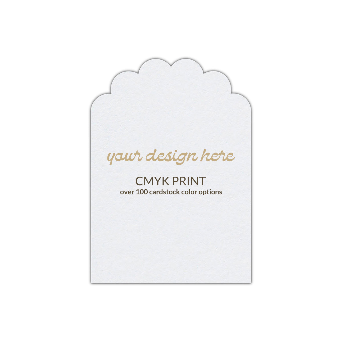 Shape P53 Diecut Card | CMYK Print | 8" x 10"