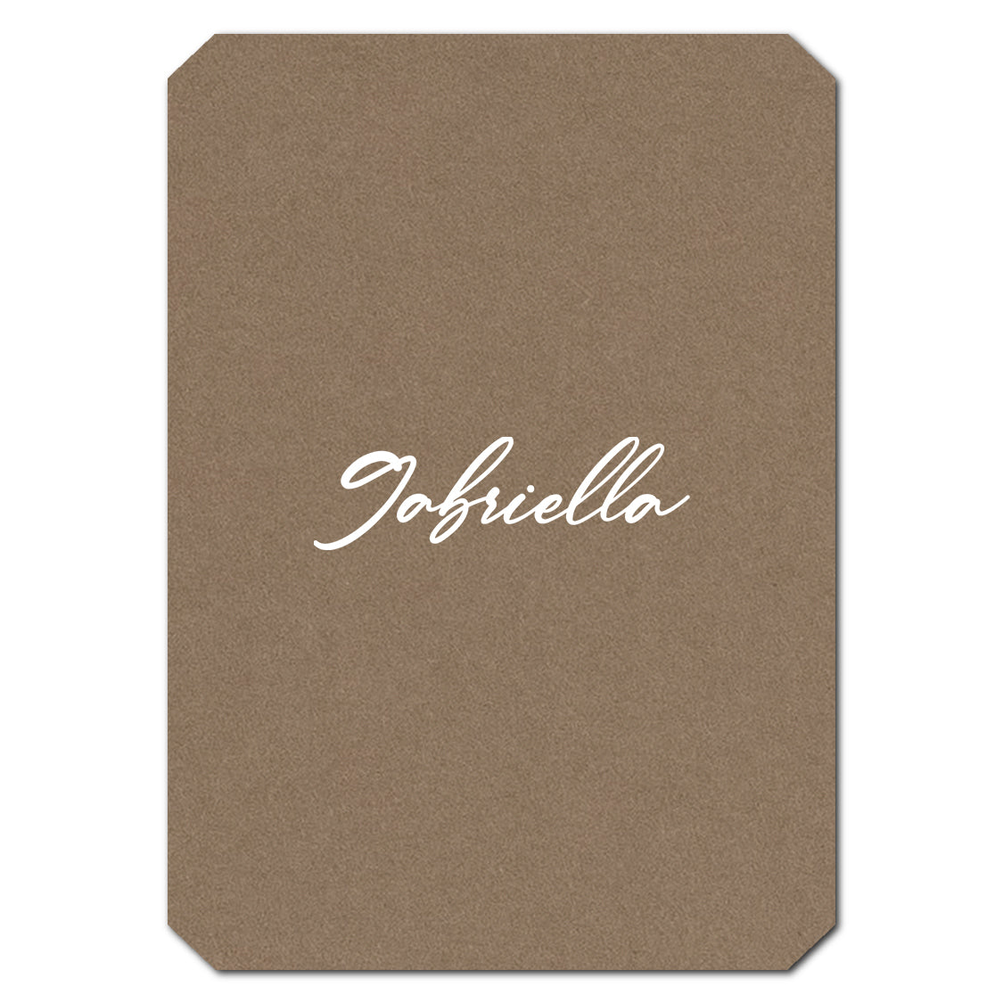 Individually Personalized Wedding Prints on Diecut Cardstock - Shape P53