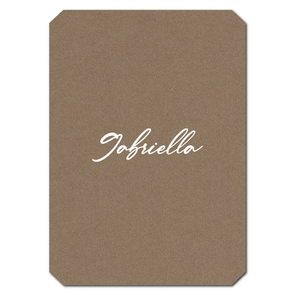 Individually Personalized Wedding Prints on Diecut Cardstock - Shape P53
