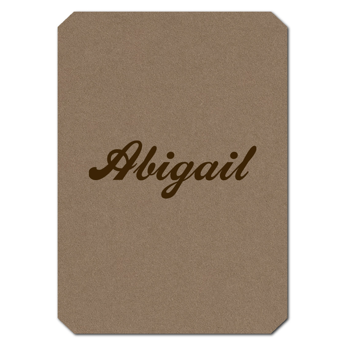 Individually Personalized Wedding Prints on Diecut Cardstock - Shape P53