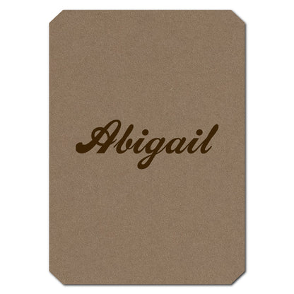 Individually Personalized Wedding Prints on Diecut Cardstock - Shape P53
