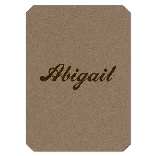 Individually Personalized Wedding Prints on Diecut Cardstock - Shape P53