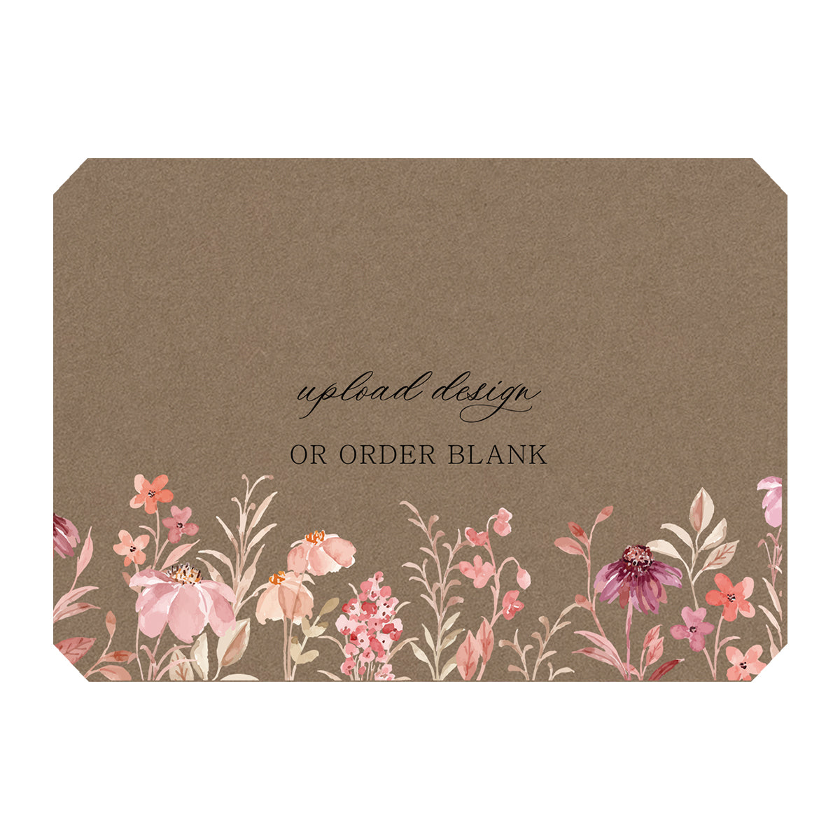 Custom Wedding Prints on Diecut Shaped Cardstock | Shape P53