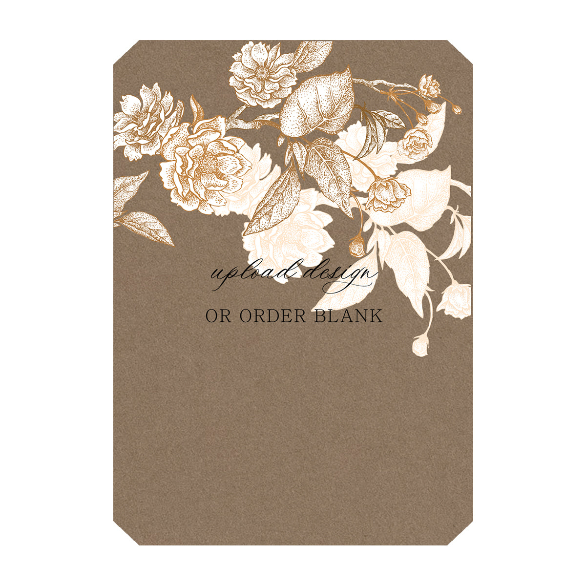 Custom Wedding Prints on Diecut Shaped Cardstock | Shape P53