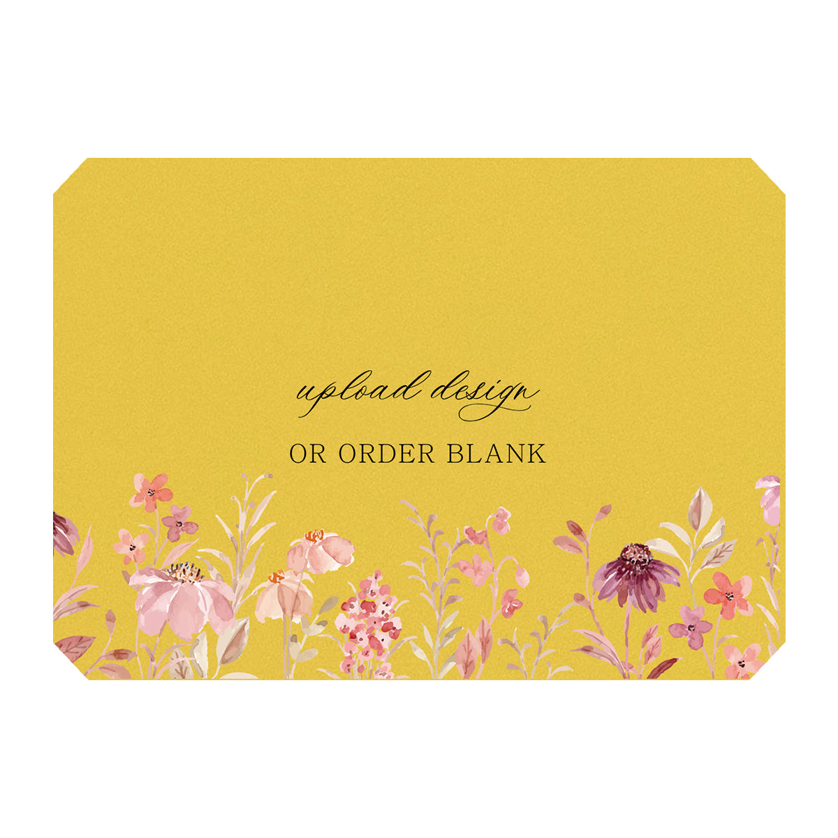 Custom Wedding Prints on Diecut Shaped Cardstock | Shape P53