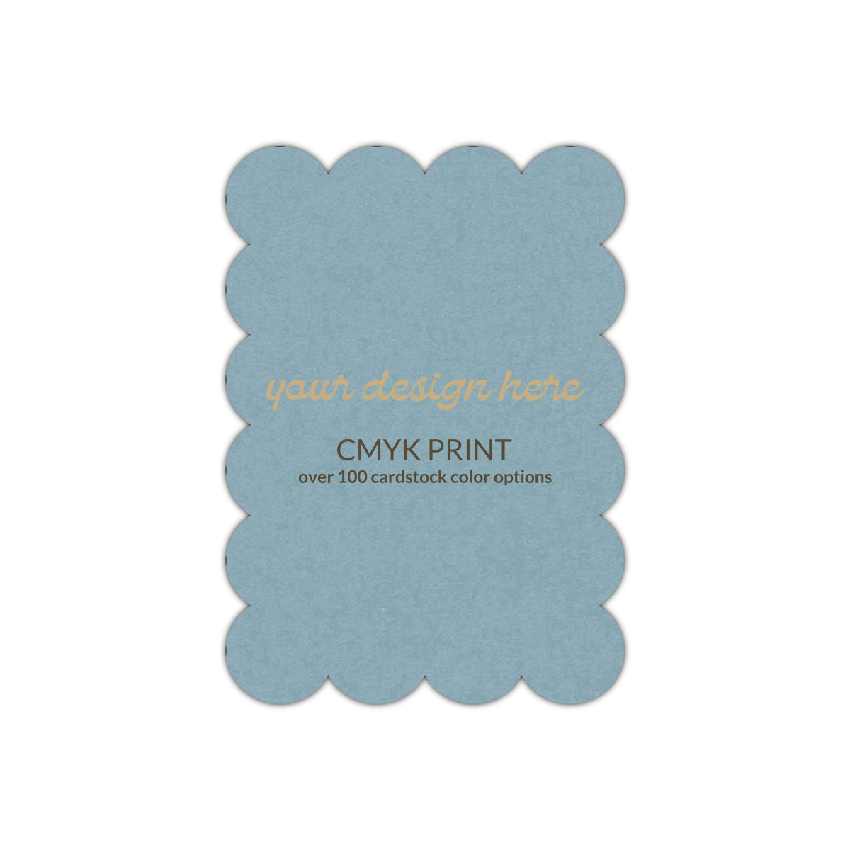 Shape P54 Diecut Card | CMYK Print | 4.25" x 5.5"