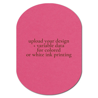 Individually Personalized Wedding Prints on Diecut Cardstock - Shape P54