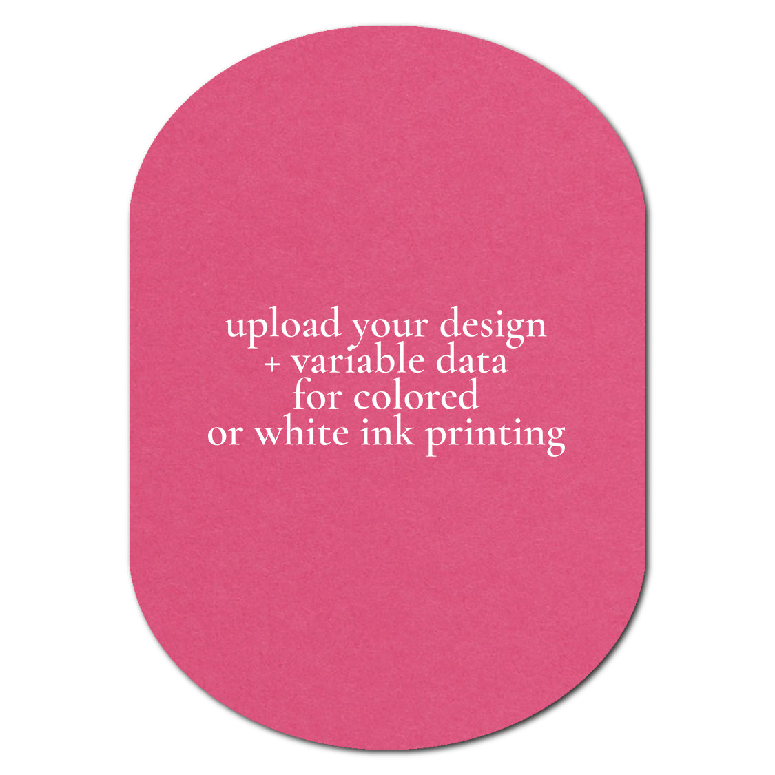 Individually Personalized Wedding Prints on Diecut Cardstock - Shape P54