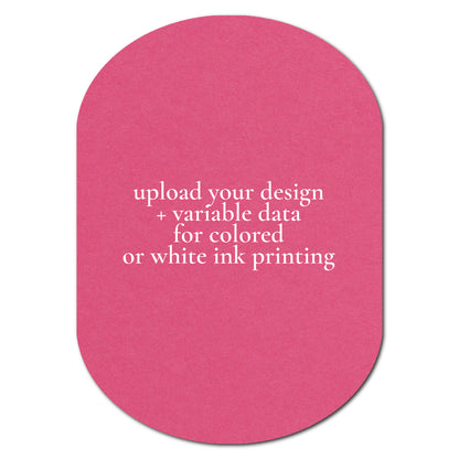 Individually Personalized Wedding Prints on Diecut Cardstock - Shape P54