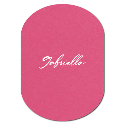 Individually Personalized Wedding Prints on Diecut Cardstock - Shape P54
