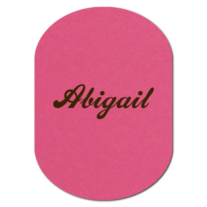 Individually Personalized Wedding Prints on Diecut Cardstock - Shape P54
