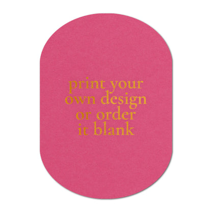 Custom Wedding Prints on Diecut Shaped Cardstock | Shape P54