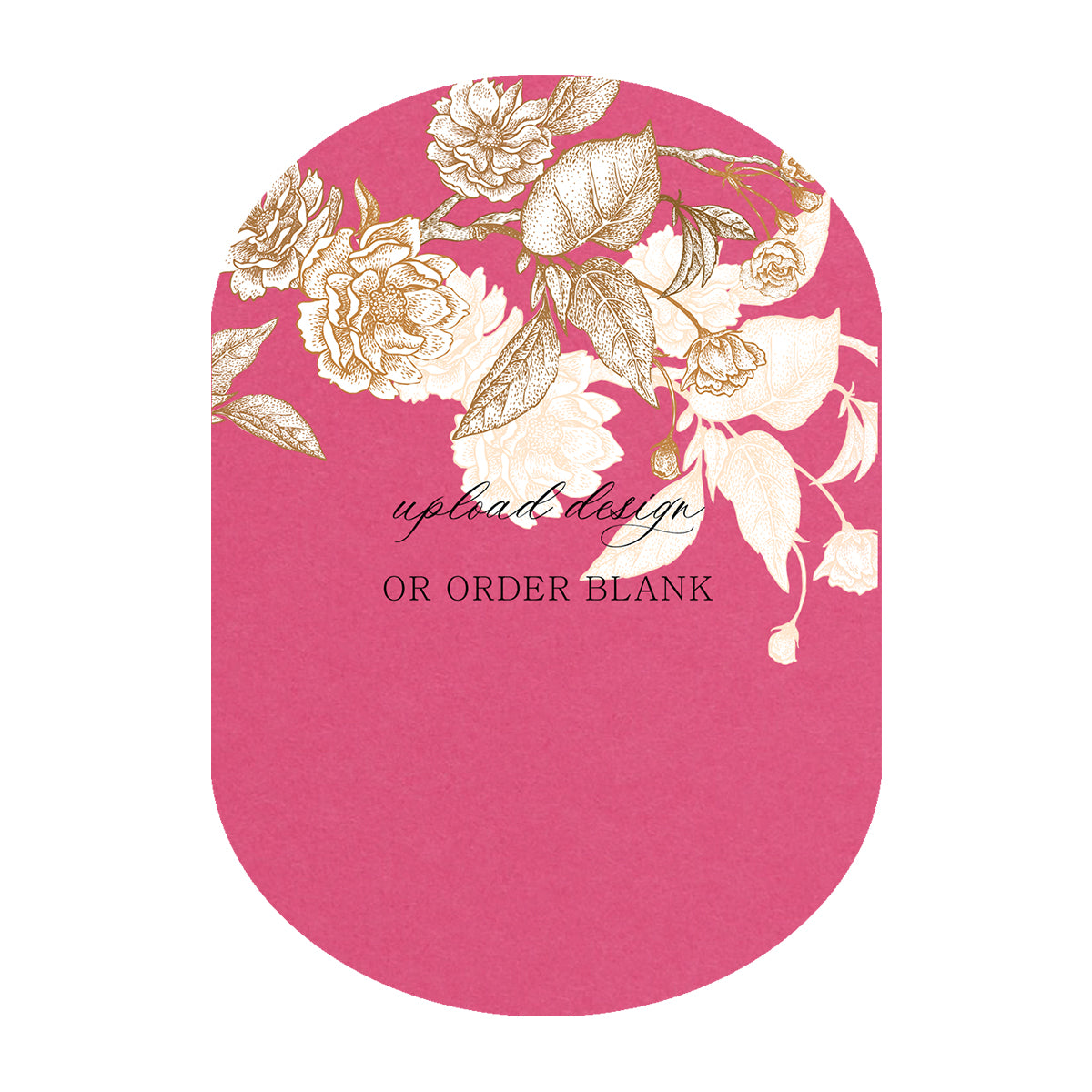 Custom Wedding Prints on Diecut Shaped Cardstock | Shape P54