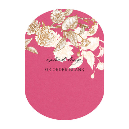 Custom Wedding Prints on Diecut Shaped Cardstock | Shape P54