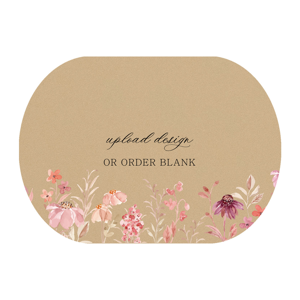 Custom Wedding Prints on Diecut Shaped Cardstock | Shape P54