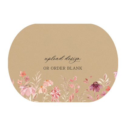 Custom Wedding Prints on Diecut Shaped Cardstock | Shape P54