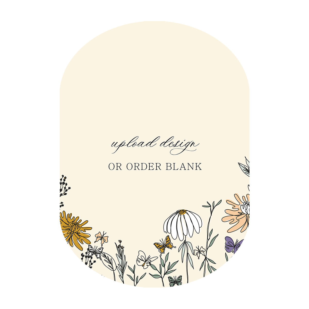 Custom Wedding Prints on Diecut Shaped Cardstock | Shape P54