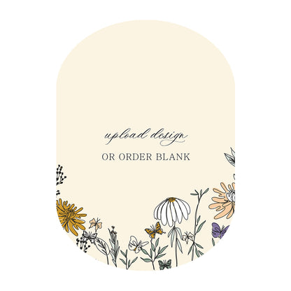 Custom Wedding Prints on Diecut Shaped Cardstock | Shape P54