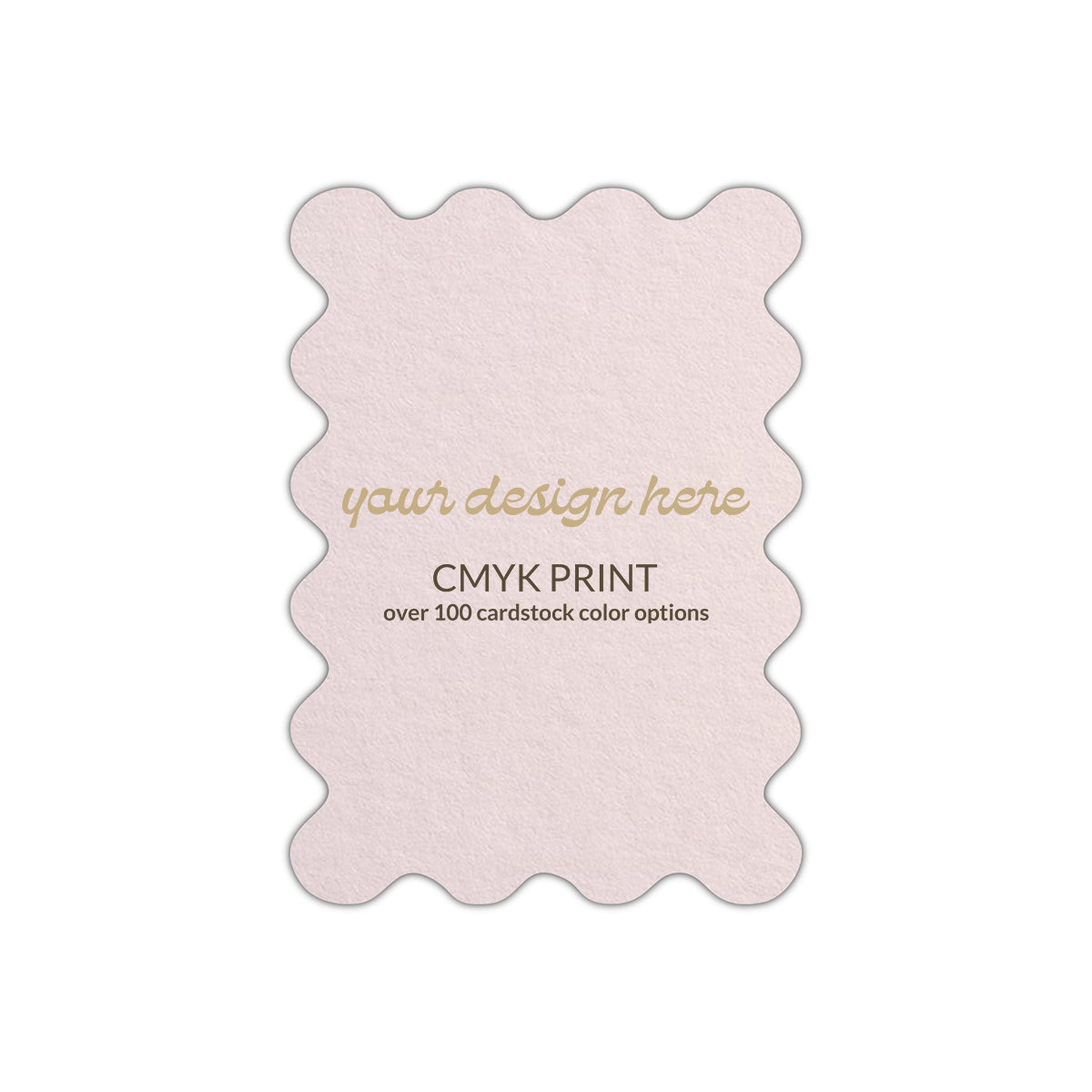 Shape P55 Diecut Card | CMYK Print | 5" x 7"