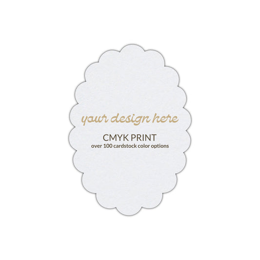 Shape P56 Diecut Card | CMYK Print | 3" x 4"