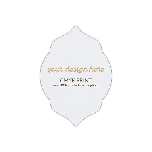 Shape P5 Diecut Card | CMYK Print | 2" x 3"