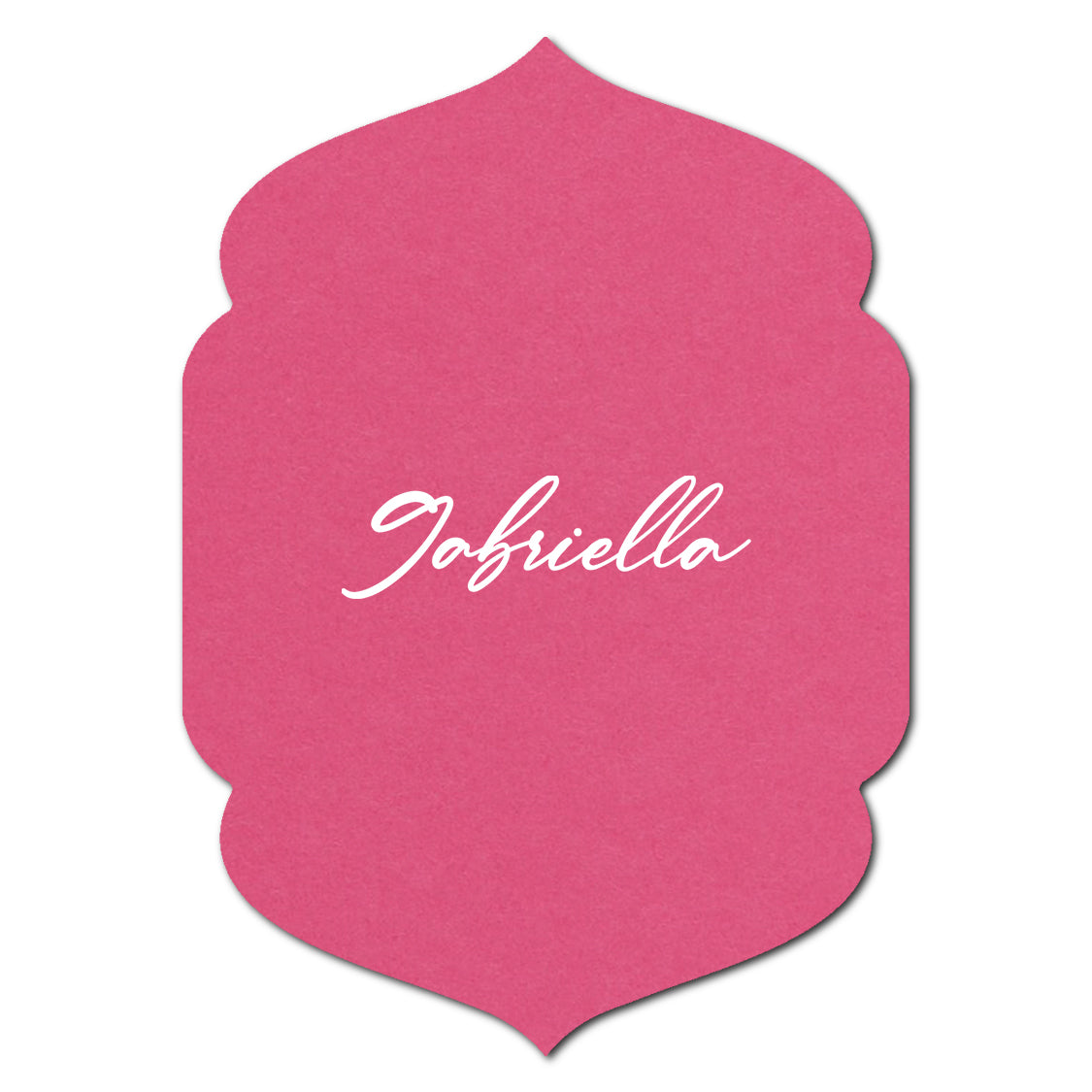 Individually Personalized Wedding Prints on Diecut Cardstock - Shape P5