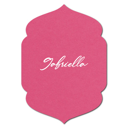 Individually Personalized Wedding Prints on Diecut Cardstock - Shape P5