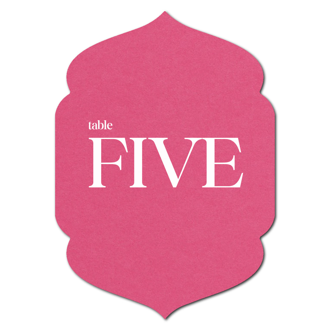 Individually Personalized Wedding Prints on Diecut Cardstock - Shape P5