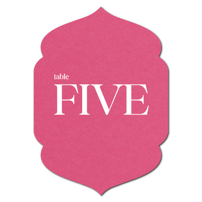 Individually Personalized Wedding Prints on Diecut Cardstock - Shape P5