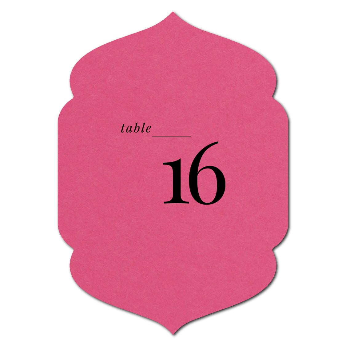 Individually Personalized Wedding Prints on Diecut Cardstock - Shape P5