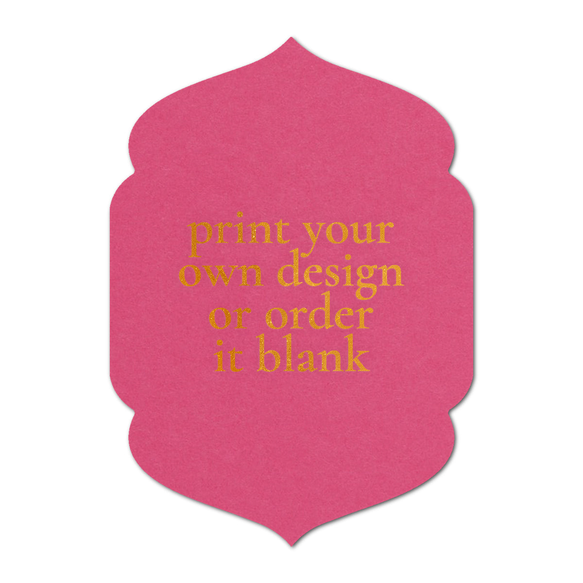 Custom Wedding Prints on Diecut Shaped Cardstock | Shape P5