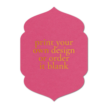 Custom Wedding Prints on Diecut Shaped Cardstock | Shape P5